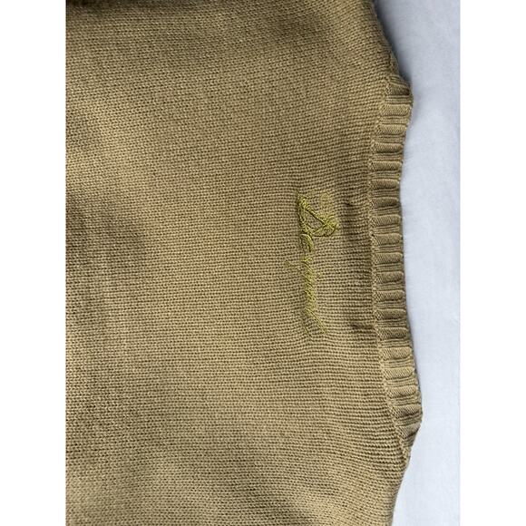 Desigual Boho Wrap Sweater Cardigan XL Beige Multicolor Floral Tie Belt Art Knit - Picture 8 of 8